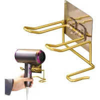 Soporte Para Secador De Pelo, Soporte De Pared Para Secador De Pelo, Soporte De Acero Inoxidable Para Secador De Pelo, Para Cocina, Baño Y Peluquería.