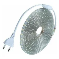 Kit Completo De Tira Led De 10 Metros, 220 V, Silicona Impermeable Ip68, Blanco Frío 6000 K, Smd5050, 60 Led/m - No Requiere Transformador.