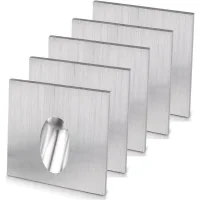 Juego De 5 Focos Led Cuadrados Empotrables Para Escaleras Y Porches, 1w Ca 100-245v, Luz Blanca Cálida.