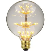 Bombilla Led Vintage, Bombilla Edison Rgb Con Efecto Fuegos Artificiales, 3w, 220/240v, Casquillo E27 (g95)