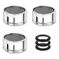 Aireador De Grifo M22/m21.5, 3 Piezas, Aireador De Grifo Ahorrador De Agua Con Filtro De Acero Inoxidable, Aireador De Filtro De Agua Para Grifo (rosca Macho De 21,5 Mm)
