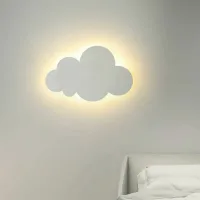 Aplique De Pared Moderno Para Interiores – Pantalla Acrílica Con Led Integrados – Ideal Para Habitaciones Infantiles – Blanco