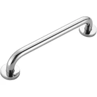 Barra De Apoyo Para Ducha De 40 Cm, Barra De Apoyo Para Baño, Cromo, Acero Inoxidable, Plata