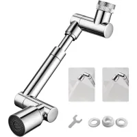 Adaptador De Grifo De 1440° – 2 Tipos De Chorro Ajustables, Ahorra Agua, Para Cocina Y Baño.