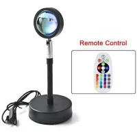 Proyector De Atardecer Para Diseño De Interiores, Fotografía, Luz Nocturna Led Ambiental Con Función De Carga Usb. Lámpara Romántica Que Gira 180° Para Selfies Y Fiestas.