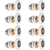 Rodillos Para Puertas De Ducha, Rodillos Deslizantes, Rodillos De Repuesto, 8 Piezas, 25 Mm