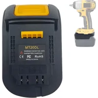 Adaptador Mt20dl Para Baterías Makita De 18 V, Apto Para Baterías Dewalt De 20 V, Para Herramientas Dewalt De 18 V Con Batería De Litio, Para Los Modelos Bl1820, Bl1850 Y Bl1860.