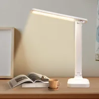 Lámpara De Escritorio, Lámpara De Mesa Led, Plegable, 3 Temperaturas De Color, Función De Carga Usb, Control Táctil, Con Protección Ocular, Lámpara De Escritorio Led Para Niños, Para Estudiar, Trabaja