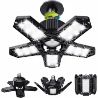 Lote Número 1: Lámpara Led Para Garaje De 120 W Y 12000 Lm - Lámpara De Techo Deformable E26/e27