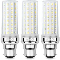 Bombillas Led Tipo Mazorca De Maíz De 20 W, Equivalentes A Una Bombilla Incandescente De 150 W, 2300 Lm, Blanco Cálido (3000 K), Base De Bayoneta B22, Paquete De 3