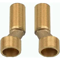 Grifería De Ducha Con Conexión Descentrada, Reductor Angular De Latón, Brazo Giratorio Ajustable, Conexión Descentrada De 1/2"-3/4", Conexión Descentrada De 1/2"-3/4", Gold A