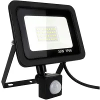 Foco Led Exterior De 30 W Con Detector De Movimiento, Potente Foco Led, 6000 K, Iluminación De Seguridad Para Jardín Y Garaje.