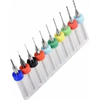 Brocas Mini Para Pcb De 0,1–1,0 Mm, Microbrocas De Carburo Con Ranura Espiral, Herramienta Rotativa, Grabado De Placas De Joyería, 10 Piezas – Carivent