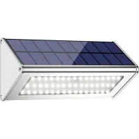 3000 Lúmenes, 48 Led, 4500 Mah, Luz Solar Para Exteriores, Carcasa De Aleación De Aluminio, Resistente Al Agua Ip65 Para Uso En Exteriores, Detección De Movimiento Por Radar, Luz Solar Para Jardín Y P