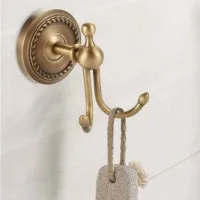 Toallero De Pared De Latón Antiguo Para Puertas De Baño, Perchero De Pared, Gancho Para Abrigos Y Sombreros, Artículos Para El Hogar