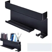 Soporte Para Secador Y Plancha De Pelo, Soporte De Acero Inoxidable Para Secador De Pelo Sin Necesidad De Taladrar, Soporte De Pared Para Secadores Y Planchas De Pelo Para Guardar Accesorios De Rizado