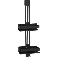 Estante Colgante Para Ducha, Estante De Ducha De Acero Inoxidable De Doble Pared, Cesta De Ducha Colgante Negra Mate, Estante De Ducha De Cristal Colgante Para La Ducha