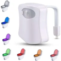 Luz Led Para Inodoro / Luz Con Sensor De Movimiento Para Inodoro Y Baño / Luz Nocturna Con 16 Colores Diferentes
