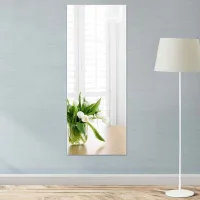 Espejo Autoadhesivo De 40 X 122 Cm, Paneles De Espejo Flexibles, Láminas De Espejo Acrílico De 0,3 Mm De Grosor, Adhesivos De Espejo De Pared Para Cocina, Baño Y Sala De Estar.