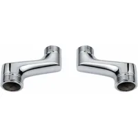 Accesorio De Ducha Angular, Reductor Angular De Latón, Brazo Giratorio Ajustable, Accesorio De Pared Angular, Conexión Abocinada De 1/2" A 3/4", Cromado A