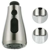 Cabezal Rociador Extensible Para Fregadero De Cocina, Cabezal Rociador Profesional Para Grifo Mezclador Con 2 Tipos De Chorro (cepillado).