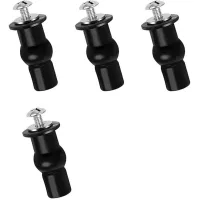 Kit De Montaje Para Asiento De Inodoro Con Tornillos Y Bisagras. El Conjunto Incluye 4 Fijaciones Universales Para Asiento De Inodoro. Tacos De Expansión Para Una Fijación Estable Del Asiento, 4 X 2,2