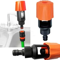 Adaptador Universal Para Grifo De Cocina – Conector Para Manguera De Jardín, 2 Unidades (naranja)