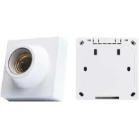 Casquillo De Rosca E27, Casquillo Con Revestimiento Cerámico, Enchufe Para Bombilla, Adaptador De Montaje En Pared, Casquillo De Pinza