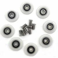 Juego De 8 Rodillos De Repuesto Para Puertas De Ducha, 23 Mm De Diámetro.