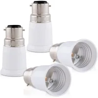 Adaptador De 4 Vías: Convertidor De Casquillo B22 A E27 Adaptador De Casquillo De Bayoneta Para Lámparas Halógenas Y Led.