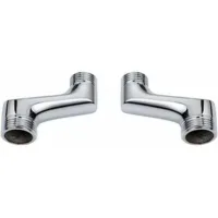 Grifería De Ducha Con Ángulo Contrario, Reductor De Latón, Brazo Giratorio Ajustable, Grifería De Pared Con Ángulo Contrario, Grifería Excéntrica De 1/2" 3/4", Cromo A