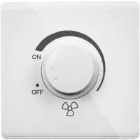 Ventilador De Techo Tipo 86, Con Regulador De Velocidad, Interruptor De Pared, 220 V, 10 A, Blanco.