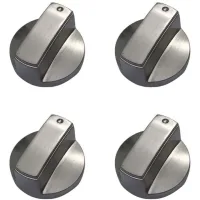 Juego De 4 Pomos Metálicos Universales Para Placas De Gas – 6 Mm