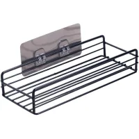Estantes Para Baño, Estante Para Ducha, Estante De Pared Para Montaje En Baño (negro)