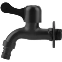 Grifo Exterior De Acero Inoxidable 304, Grifo Mural Negro, Grifo De Jardín Para Baño (1)