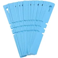 100 Marcadores De Plástico Para Plantas, Adornos Para Césped, Decoración De Viveros Y Jardines (azul)