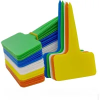 100 Etiquetas Para Jardín, Para Uso Exterior, Marcadores De Plástico En Forma De T Para Plantas, Etiquetas Para Huertos Con Bolígrafo Resistente Al Agua, Etiquetas Reutilizables Para El Jardín, Para U