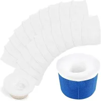 Calcetines Para Skimmer De Piscina, Juego De 20 Piezas, Filtro Para Skimmer De Piscina, Prefiltro De Nailon Elástico, Calcetines Reutilizables Para Filtro De Piscina Para Proteger Su Piscina De Hojas
