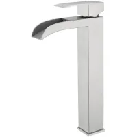 Grifo Mezclador De Encimera Para Lavabo, Fabricado En Acero Inoxidable 304 Con Revestimiento Pvd Y Acabado Cromado.