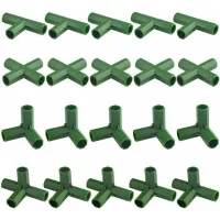 Paquete De 20 Conectores De 11 Mm Para Marcos De Invernadero