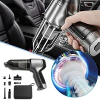 Aspiradora De Mano Inalámbrica 3 En 1 Para Coches Con Gran Potencia De Succión En Seco Y Húmedo (12000 Pa).