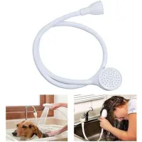 Cabezal Rociador Portátil Para Grifo De Lavabo, De 110 Cm De Largo, Para Champú, Ducha, Baño De Bebés, Ducha De Mascotas, Lavado De Cabello Y Enjuague De Verduras.