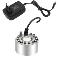 12 Luces Led De Nebulización Para Interiores, Ideales Para Fuentes, Estanques Pequeños Y Humidificadores. Perfectas Para Elementos Acuáticos, Estanques Y Decoraciones De Halloween Y Navidad (plateadas