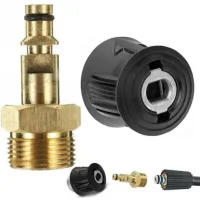 Adaptador De Conexión Rápida Para Hidrolimpiadoras Karcher K2 K3 K4 K5 K6 K7, Racor De Conexión Rápida De Latón M22 De 14 Mm Para Conversión De Pistola Y Manguera De Hidrolimpiadora