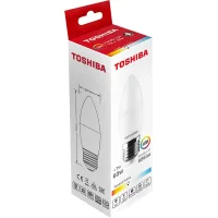 Ampolla Toshiba C37 Led 7w E27 Blanco Cálido