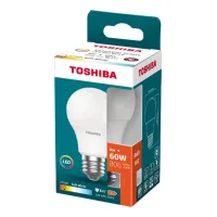 Lámpara Toshiba A60 Led 8w Blanco Cálido E27