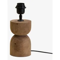 Base Para Lámpara De Mesa En Madera De Mango Diniz Sklum         ↑18 Cm