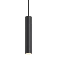 Qazqa Lámpara Colgante De Diseño Negra Gu10 50mm Ip44 - Tuba