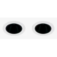 Pack De 2 Downlights Led Empotrables Con Marcos Redondos Ø8 Cm En Aluminio Luisiana Sklum
