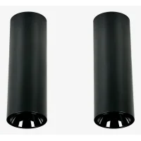 Pack De 2 Apliques De Techo Led De Superficie Redondos Ø5,7 Cm Para Exterior En Aluminio Luisiana Sklum